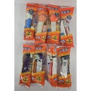 Pez Dispensers Halloween Glow In The Dark Skeleton Witch Ghost Lot of 8